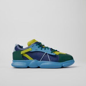 Twins Multicolored leather and textile sneakers for women